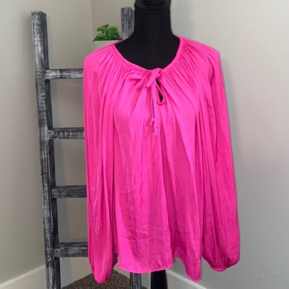 Hot pink blouse